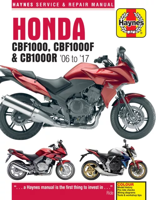 Honda CBF1000 (06-10),CBF1000F (11-17),CB1000R (08-17) Haynes Manual (Paperback)