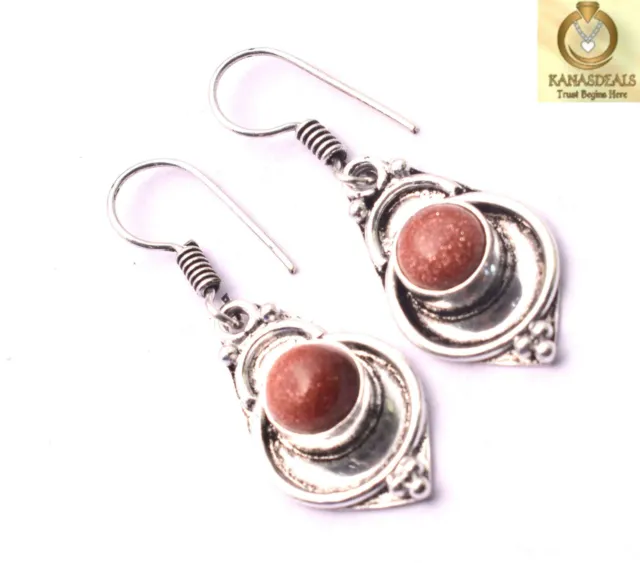 Sunstone Plated Earring Wonderful Jewellery 4 GM Value-Priced @1.99-75769