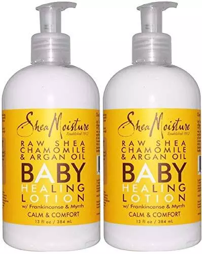 Shea Moisture Raw Shea Chamomile & Argan Oil Baby Lotion 13 Oz (Pack Of 2)