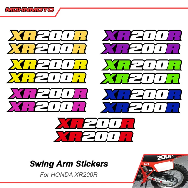 For 1981-2022 Honda XR200R Motorcycle Swing Arm Decal Sticker Graphics Kit 2pcs