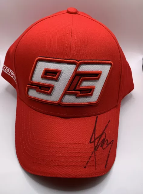 Marc Marquez Signed Red #93 Official Marquez Moto GP Cap + C.O.A.