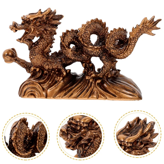 MINI STATUA DRAGO Cristallo Drago Scultura Drago Statuetta A Forma di
