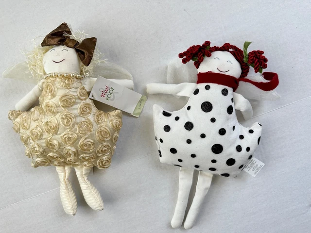 Woof & Poof Angel Fairy Christmas Dolls 14” Tall