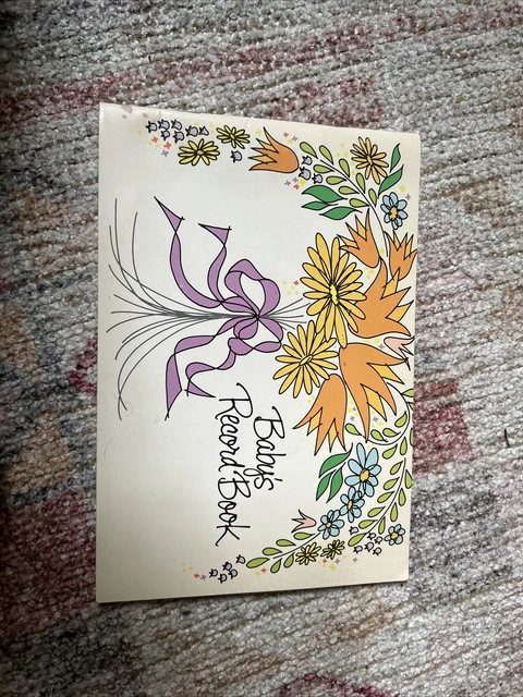 Vintage Baby’s Record Book Never Used