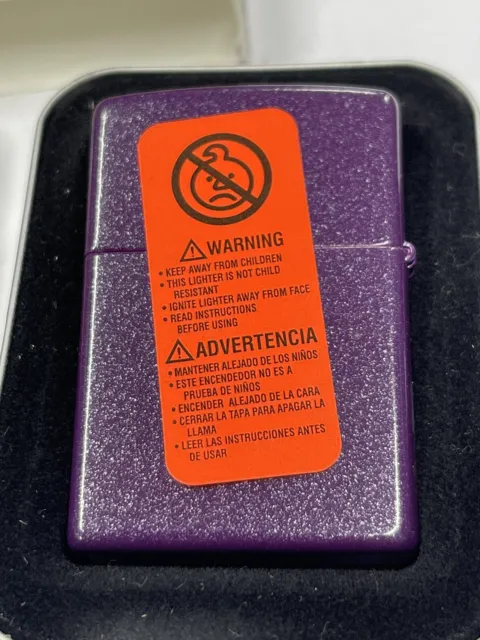 Zippo 2005 Elvis Presley Silhouette Purple Shimmer Lighter Sealed In Box R7 3