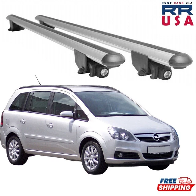 Tiger Barres de toit transversales pour Opel Zafira B 2008-2012 FL Alu Gris 2x