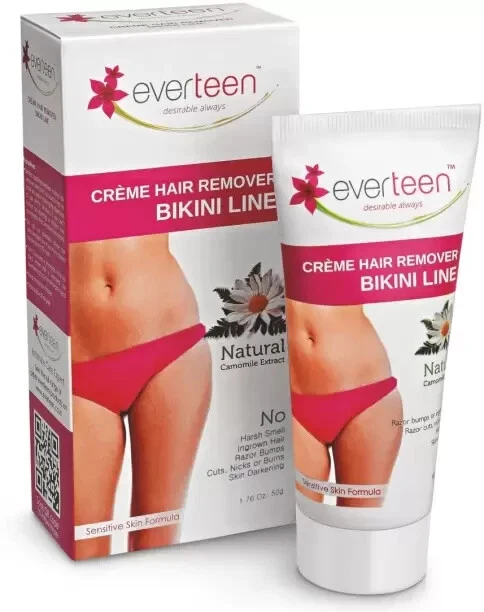 Crema para remover cabello everteen línea bikini crema (50 g)