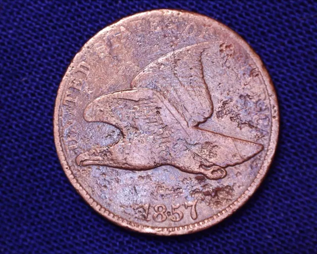 1857 Flying Eagle Cent Nice Detail 1st Small Cent Nice Coin #FE282