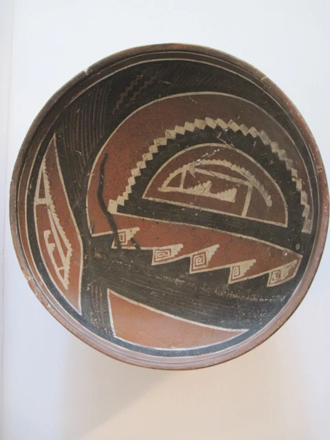 Superb Large (10”) Anasazi Four Mile Polychrome Bowl (A.d. 1300-1400)