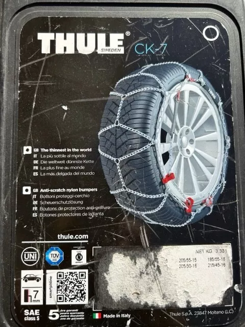 CHAINES A NEIGE THULE-KONIG CB-7 GR 075 205/55-15 7 mm CROISILLONS - Occasion