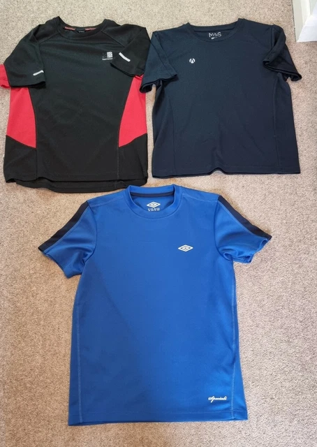 Pacchetto vestiti ragazzi ragazze 9-10 anni 3 articoli top sportivi Umbro, Karrimor, M&S
