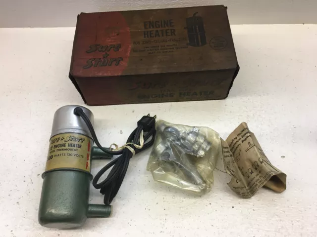 Vintage Sure Start Tank Type Engine Heater NIB 1950s 1960s Vintage Sure Start Tank Type Engine Heater NIB 1950s 1960s