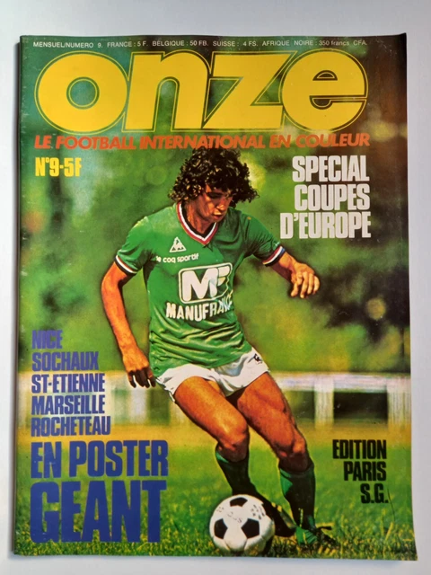 Magazine Onze Novembre 1982 - Bathenay Et Le PSG Européens - Football Vintage