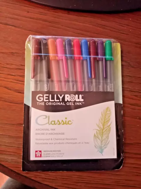 SAKURA Gelly Roll Gel Pens - Medium Point Ink Pen for Journaling, Art, or Drawin