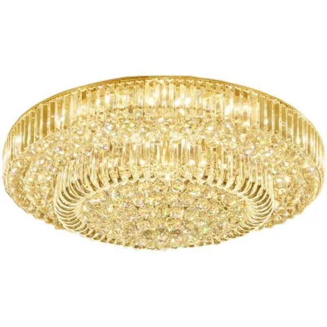 Luxury Gold Crystal Chandelier Lighting Foyer Hall Entry Way Chandeliers Light