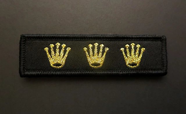 Fear. Tomorrow製Rollie Patch(Gold/White) AUTHENTIC FEAR TOMORROW V1 METALLIC GOLD & BLACK PVC CROWN