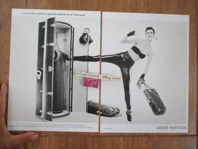 Louis Vuitton Conjunto de guantes de boxeo con monograma Ultra Rare Limited  de Karl Lagerfeld Cuero Oro blanco Goma Metal Nylon ref.298912 - Joli Closet