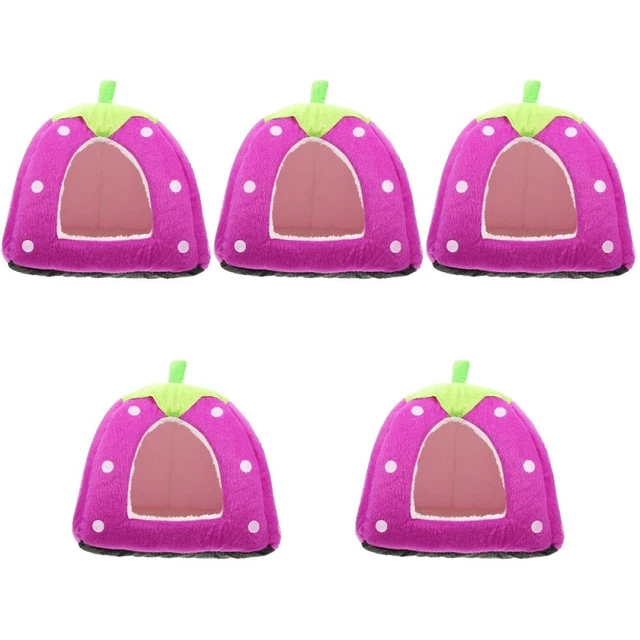 5 PCS Cachette De Lapin Tente Accessoires De Cage De Cochon D'inde Hérisson