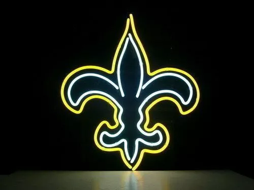 New Orleans Saints 19"x15" Neon Light Sign Beer Man Cave Gift Lamp Real Glass New Orleans Saints 19"x15" Neon Light Sign Beer Man Cave Gift Lamp Real Glass