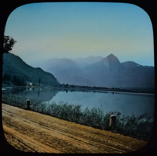 Antike Magische Laternenrutsche Die Sarnen Siehe C1890 Foto Schweiz See