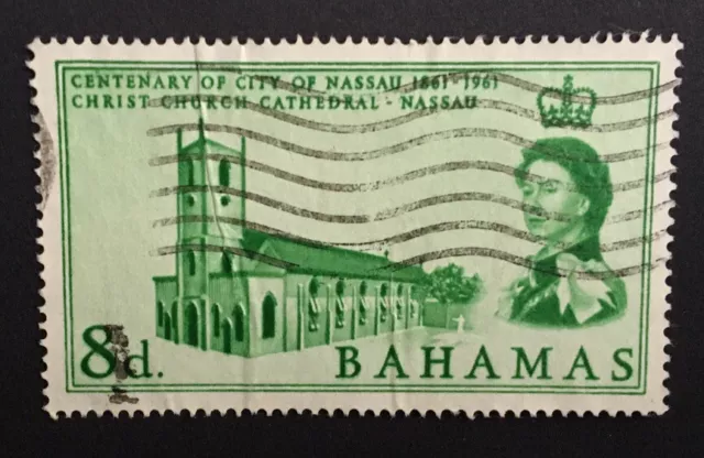 Bahamas Centenary City Of Nassau Christ Church Cathedral 1962 Stamp 8d 1861-1961