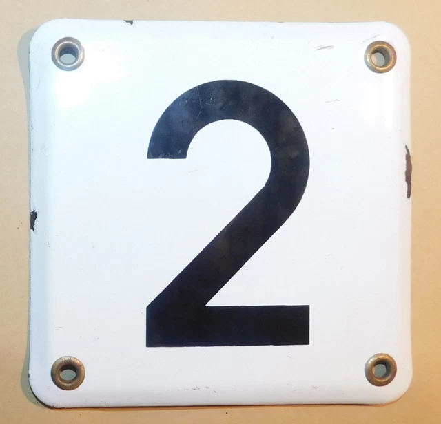 Plaque émaillée Numéro De Rue 45 – Bleue, 10x15 Cm – Intérieur/extérieur