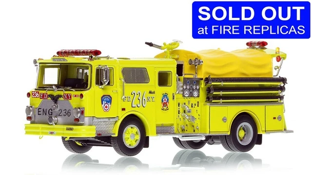 FDNY 1981 Mack CF Engine 236 Brooklyn 1/50 Fire Replicas FR140-236 Sold Out