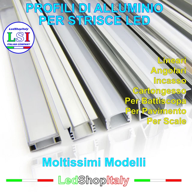 Ledkia Profilo In Alluminio Da Incasso In Gesso / Cartongesso Con Coperchio Continuo Per Strisce Led Fino A 20mm 6 M 86994065 Ledkia Profilo In Alluminio Da Incasso In Gesso / Cartongesso Con Coperchio Continuo Per Strisce Led Fino A 20mm 6 M 86994065