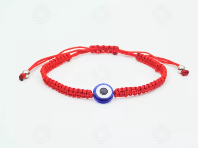 Red Hamsa Bracelet Bead Hand of Fatima Evil Eye Blue Turkish Protection Gift UK