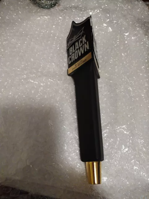 Budweiser Black Crown Beer Tap Handle Tapper 3 sided 11"