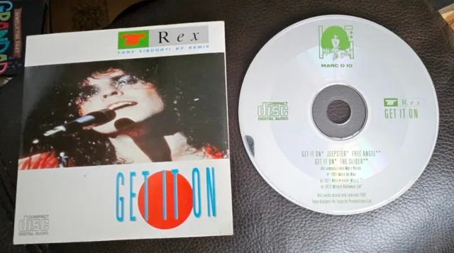 T REX Get It On Tony Visconti 87 Remix CD Maxi Single 5 TKS Cardboard Sleeve C12