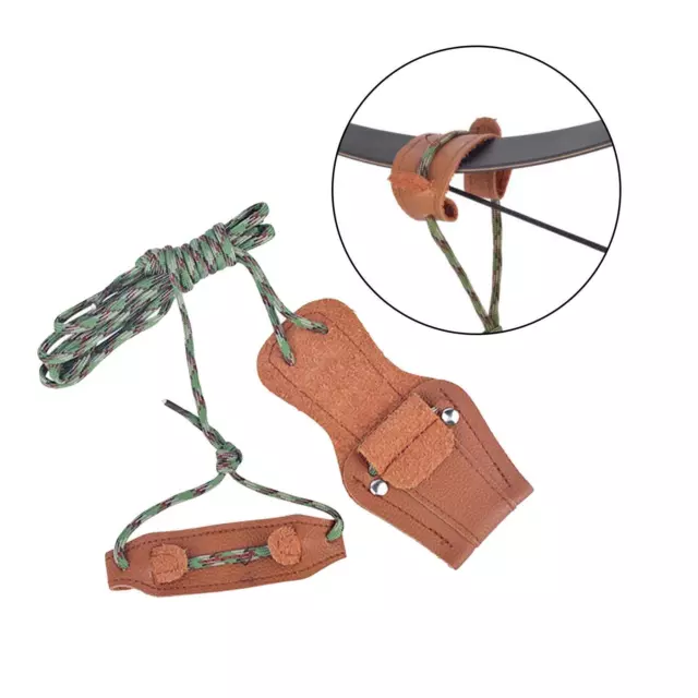 Bogenschießen Recurve Bogen Traditioneller Lederbogen Stringer Bowstringer