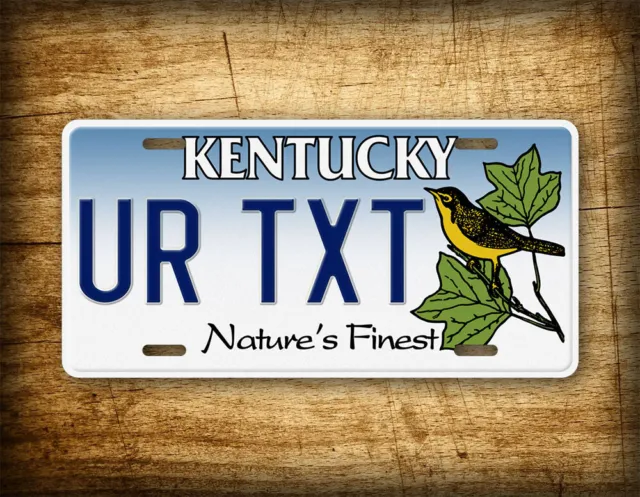 Personalized Kentucky Natures Finest License Plate ANY TEXT 6x12 Custom Tag