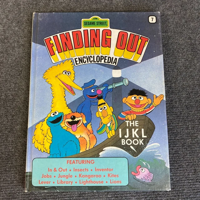 Sesame Street Finding Out Encyclopedia #7 The IJKL Book 1982 Hardcover Picture