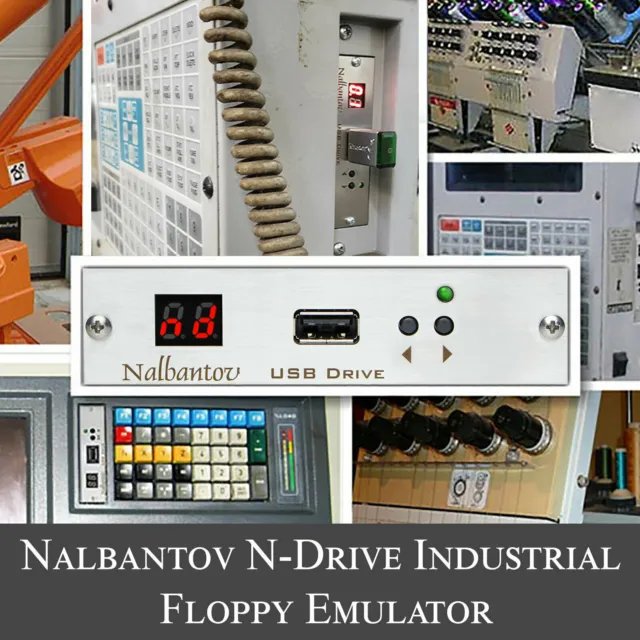 Nalbantov USB Floppy Emulator N-Drive Industrial for Lathe OKUMA ES-L8 / OSPU10L