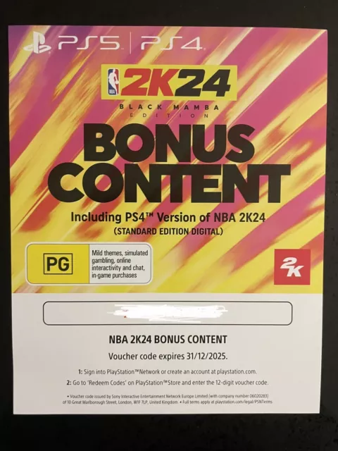 NBA 2K24: Kobe Bryant Edition - PlayStation 4 