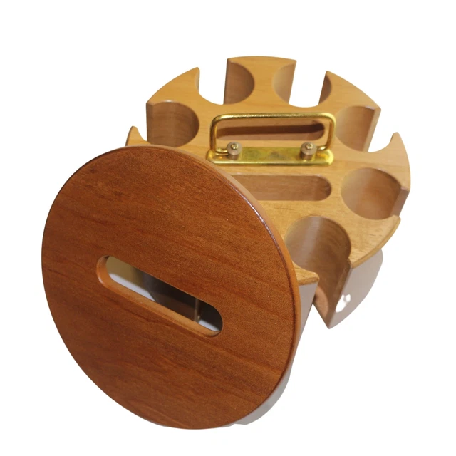 Solid Wood Revolving Poker Chip Carousel Rack (cc1)