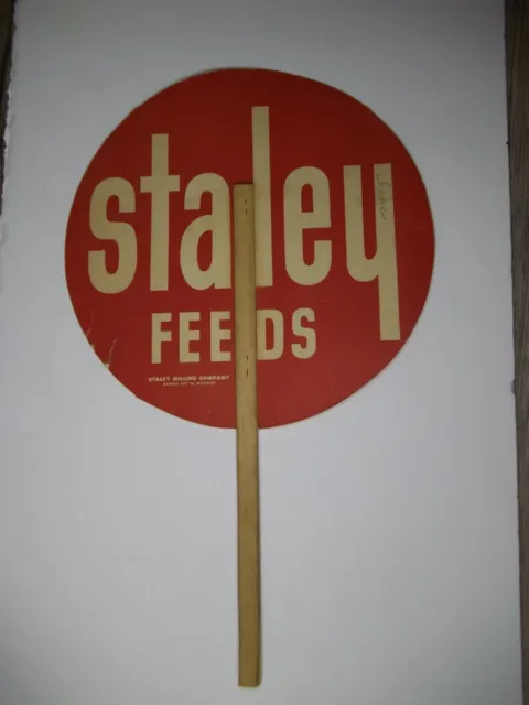 advertising hand fan Staley feeds on both sides of the fan K.C. Mo       Z48