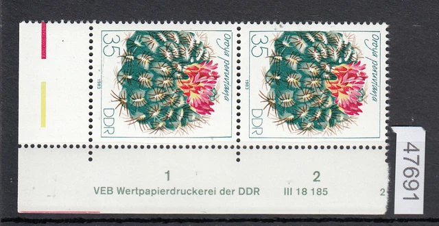 DDR 1983, Mich.-Nr.: 2806  ** DV FN 2  Eckrand