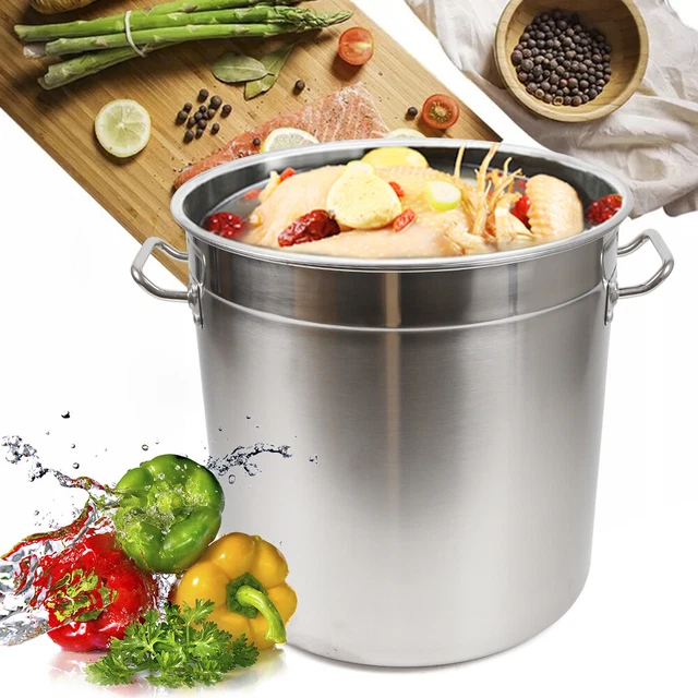 Edelstahl Kochtopf Gastronomie Küche Topf Gastrotopf Suppentopf 35L