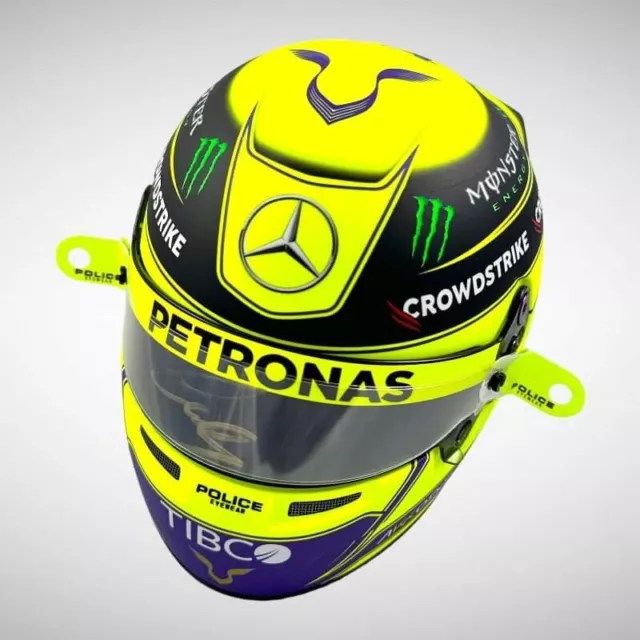 1:2 SCALE F1 HELMET VISOR TEAR OFFS Lewis Hamilton 2022 x 2 Accessory 🇬🇧🐐