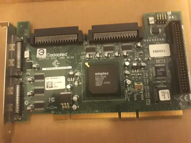 Carte Adaptec 39160 SCSI Ultra 160 interne tbe avec nappe neuve