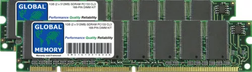 1GB (2 x 512MB) PC133 133MHz 168-PIN SDRAM IMAC G3, EMAC G4, POWERMAC G4 RAM KIT