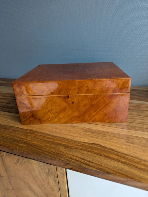 Cave à Cigares Vitrée, Humidor Cigares en Cèdre, Boîte à Cigares avec