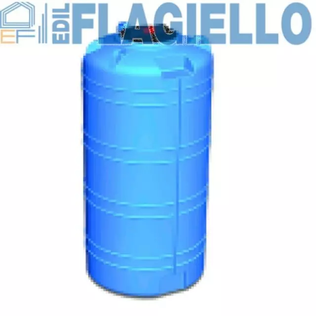 Serbatoio acqua cilindrico verticale basso, 5000 Lt