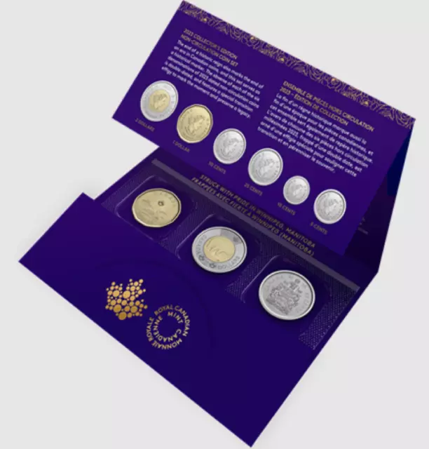 2023 Canada Non-circulated 6 coin collector set - celebrating Queen Elizabeth