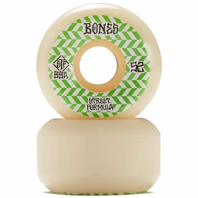 Bones STF V5 Patterns Wheels White Green 53mm/99a