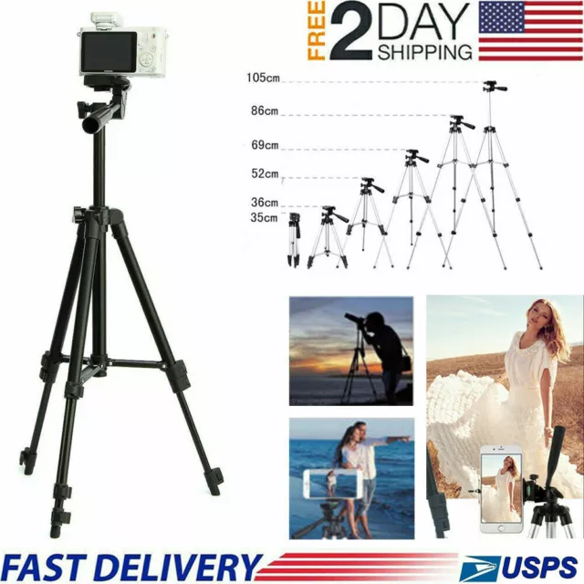 Professional Camera Tripod Stand Holder Mount for Cell Phone Camera & Camcorder