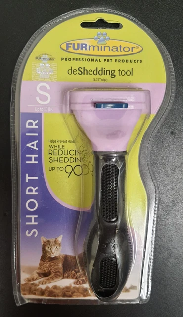 FURminator Deshedding Tool for Small Cats Short Hair, Removes Loose Hair.