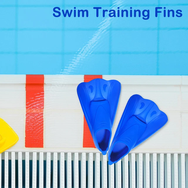 SHORT BLADE TRAVEL Portable Ankle Flexibility Swim Training Fins Kids